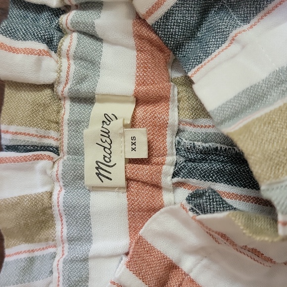 Madewell Huston Linen Cotton Blend Pants Pull-on Crop Wide Leg - Picture 7 of 7